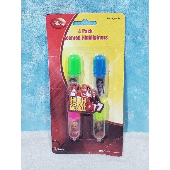 Rare Disney High School Musical Vintage Highlighter Set 4 Pack Brand New - Picture 1 of 4
